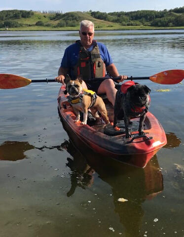 Two Frenchtons on a Kayak Two Frenchtons on a Kayak